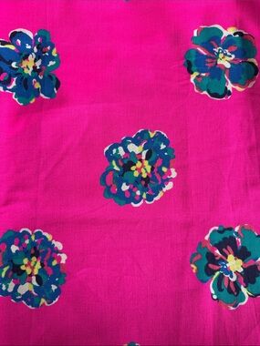 Lilly Pulitzer Mambo Pink of Corsage cotton fabric 58”x46”+39”x60”